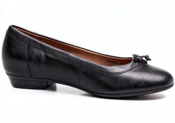 Geox Damen Donna Marnie Flat Hausschuhe Schwarz nicht abfärbende Sohle-5