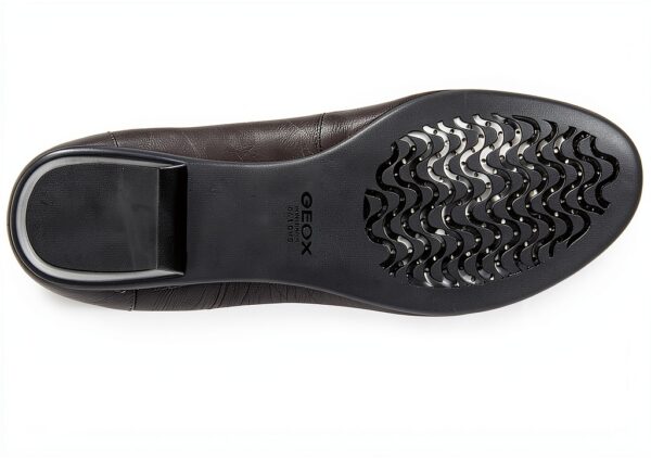 Geox Damen Donna Marnie Flat Hausschuhe Schwarz nicht abfärbende Sohle-3