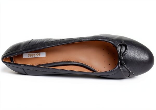Geox Damen Donna Marnie Flat Hausschuhe Schwarz nicht abfärbende Sohle-4