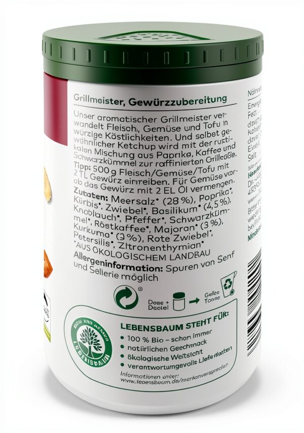 Lebensbaum Bio Gewürz Grillmeister 3er Set aromatisch-würzig 3×100 g-3