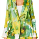 Damen Jacke Kobi Halperin Marnie Satinjacke Olive Multi Größe M-0