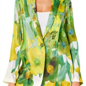 Damen Jacke Kobi Halperin Marnie Satinjacke Olive Multi Größe M-0