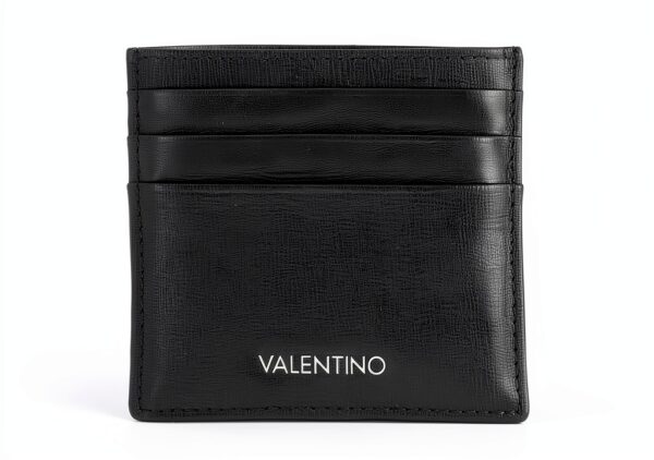 Valentino Kreditkartenhülle Schwarz Unisex – Leder, Einheitsgröße-0