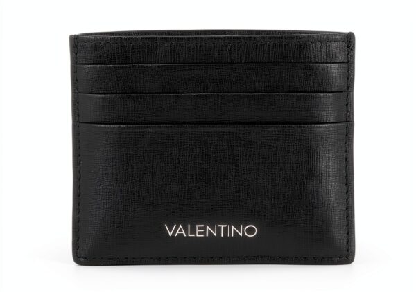 Valentino Kreditkartenhülle Schwarz Unisex – Leder, Einheitsgröße-1