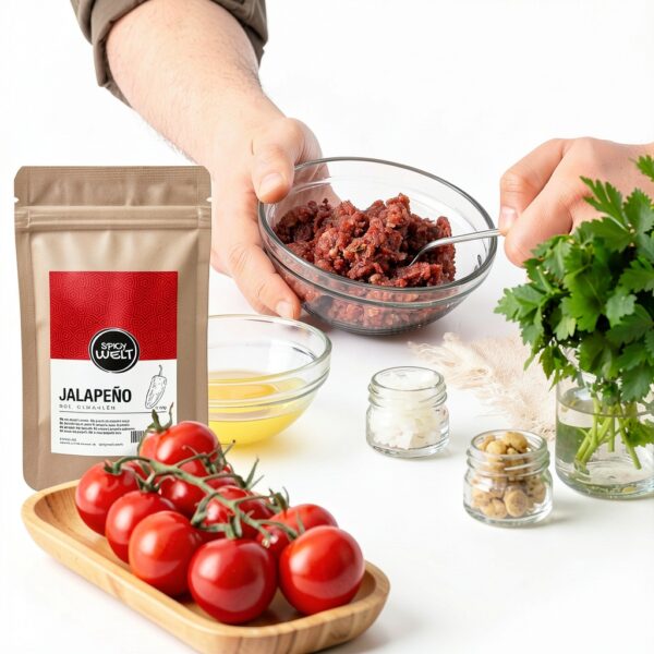 Spicy Welt Rotes Jalapeño Pulver 100g – Naturrein für Tacos, Salsa &-3