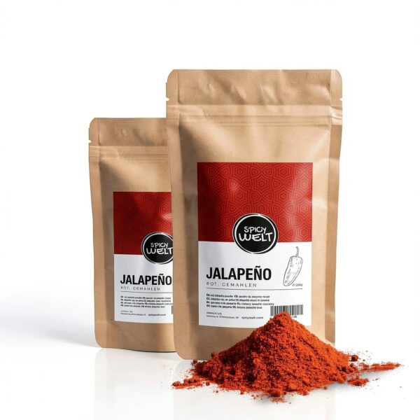 Spicy Welt Rotes Jalapeño Pulver 100g – Naturrein für Tacos, Salsa &-7